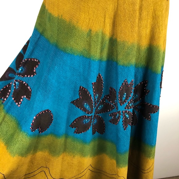 ASH & SARA SKIRT SIDE ZIP BEADED/SEQUINS SZ SM - Picture 2 of 7